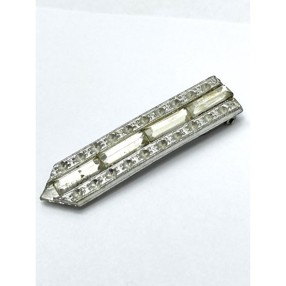 Vintage WMCA Rhinestone Dress Clip - Picture 3 of 5